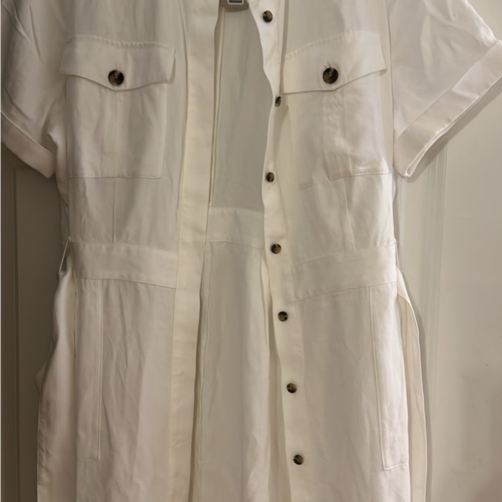 NWT RW&co white shirt dress